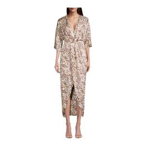 FAME and Partners Sayge Animal Print Midi Dress Size 8